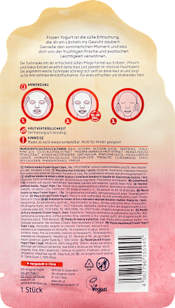 Stoffen masker in bevroren yoghurtstijl, 1 stuk