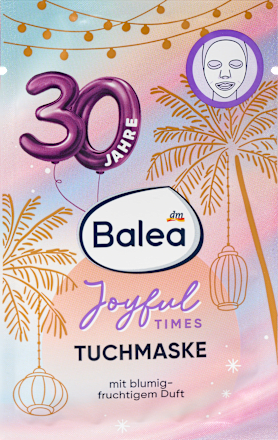 Tuchmaske Joyful Times 30 Jahre, 1 St