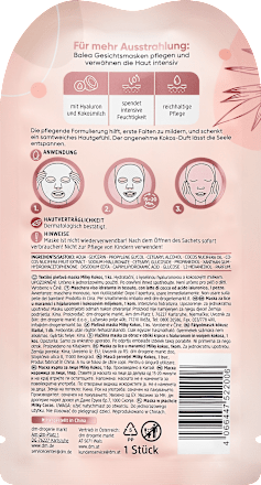 Sheetmasker Milky Coconut, 1 stuk