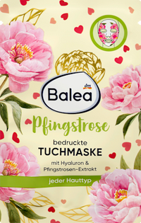 Pioenroos sheetmasker, 1 stuk