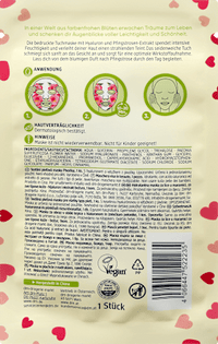 Pioenroos sheetmasker, 1 stuk