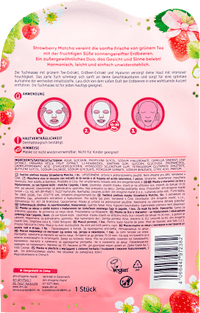 Tuchmaske Strawberry Matcha, 1 St