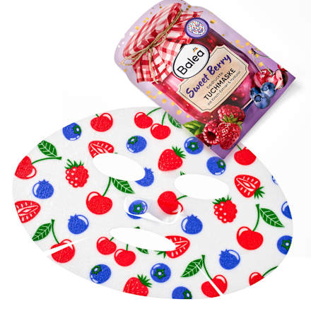 Tuchmaske Sweet Berry bedruckt, 1 St