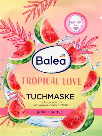 Stoffen masker Tropical Love watermeloen, 1 st