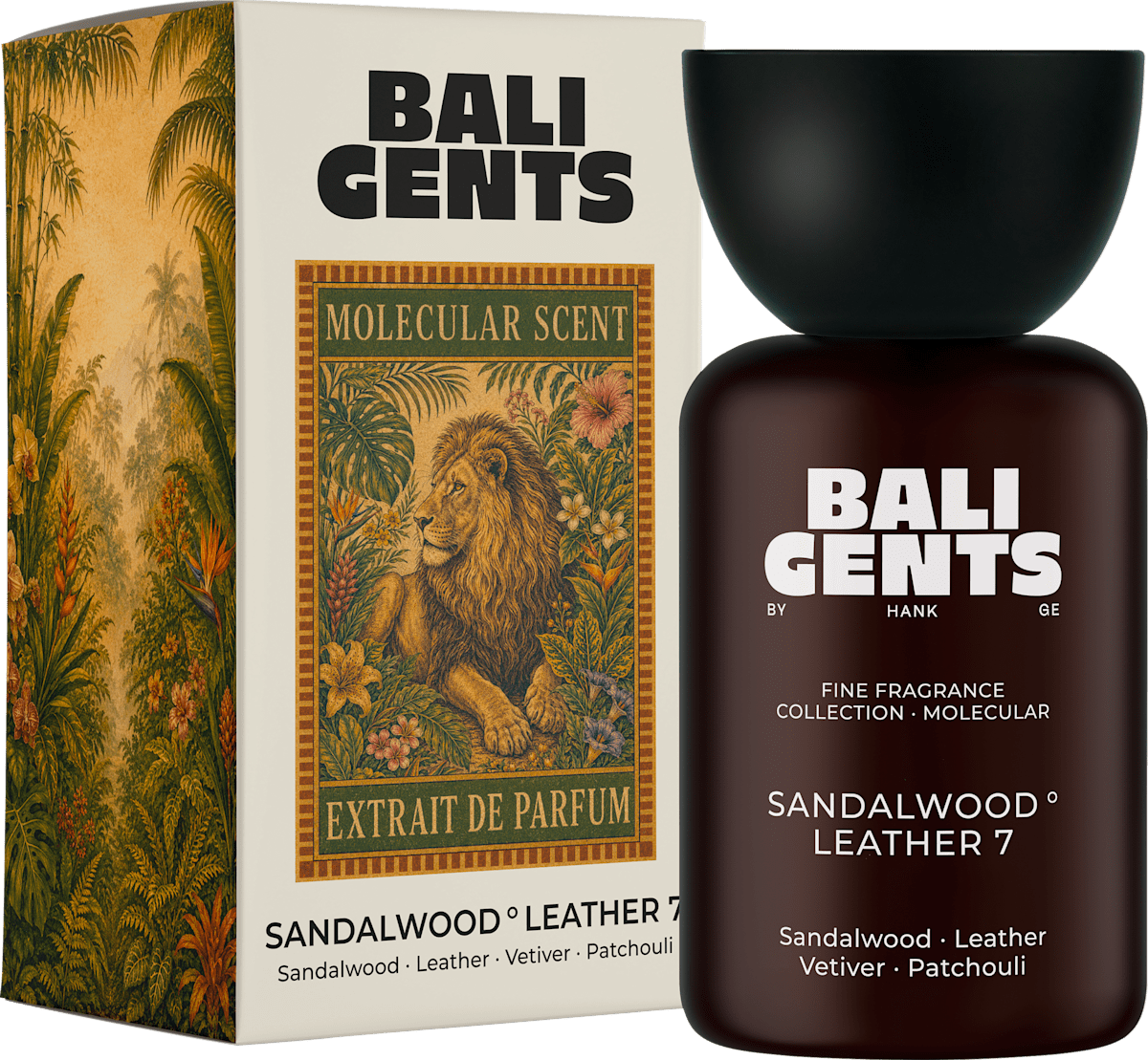 BALI GENTS Bois de santal & Cuir Extrait de Parfum, 50 ml