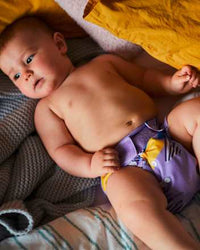 Herbruikbare luier, paars-bamboe, 1 stuk