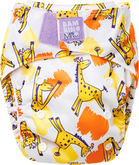 Herbruikbare luier, giraffenmotief, 1 stuk