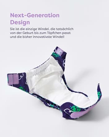 Herbruikbare luier, giraffenmotief, 1 stuk