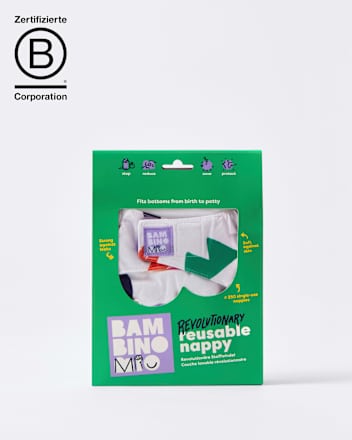 Herbruikbare luier, giraffenmotief, 1 stuk