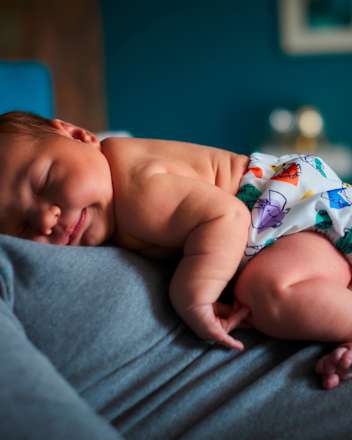 Herbruikbare luier, giraffenmotief, 1 stuk