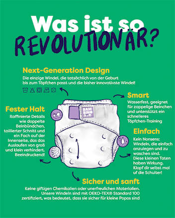 Herbruikbare luier, giraffenmotief, 1 stuk