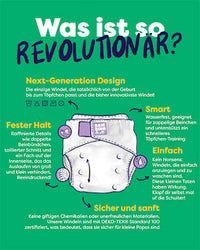 Herbruikbare luier, giraffenmotief, 1 stuk