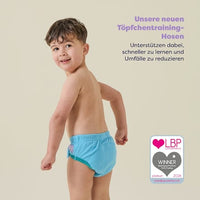 Töpfchen-Trainingshose wiederverwendbar, 3-4 Jahre, blau/bunt, 1 St