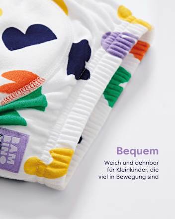 Herbruikbare zindelijkheidstrainingbroekjes, 3-4 jaar, paars/veelkleurig, 3 stuks