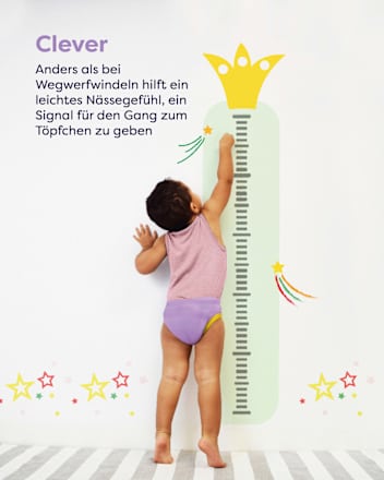 Herbruikbare zindelijkheidstrainingbroekjes, 3-4 jaar, paars/veelkleurig, 3 stuks