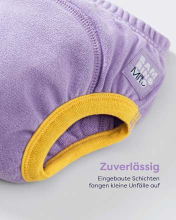 Herbruikbare zindelijkheidstrainingbroekjes, 3-4 jaar, paars/veelkleurig, 3 stuks