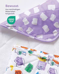 Verschoonmatje kleurrijke dieren, 1 stuk