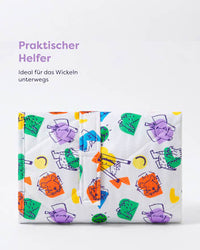 Verschoonmatje kleurrijke dieren, 1 stuk