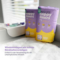 Windelvlies mess less happy liners, 100 Blatt, 1 St