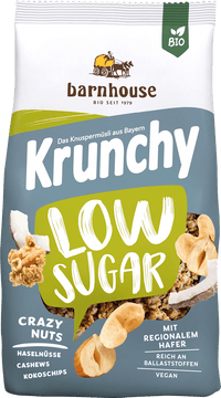 barnhouse Muesli croustillant, Krunchy Low Sugar Crazy Nuts, 375 g