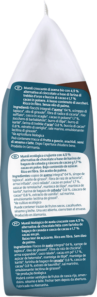 barnhouse Knuspermüsli, Krunchy Low Sugar No Choco, 375 g