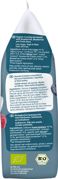 barnhouse Muesli croustillant, Krunchy Low Sugar Very Berry, 375 g