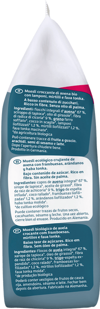 barnhouse Muesli croustillant, Krunchy Low Sugar Very Berry, 375 g