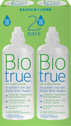 Kontaktlinsen-Pflegemittel Biotrue (2 x 300 ml), 600 ml