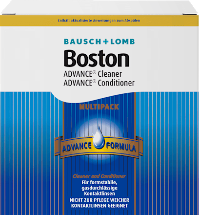 Kontaktlinsen-Pflegemittel Boston Advance Cleaner (3x30ml) & Conditioner (3x120ml), 450 ml