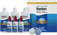 Kontaktlinsen-Pflegemittel Boston Advance Cleaner (3x30ml) & Conditioner (3x120ml), 450 ml