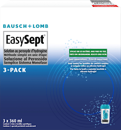 Kontaktlinsen-Pflegemittel Easysept (3 x 360 ml), 1,08 l