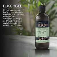Duschgel Goodness Oud, Cedar & Amber, 500 ml