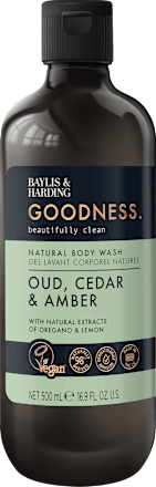 Duschgel Goodness Oud, Cedar & Amber, 500 ml