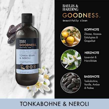 Duschgel Goodness Tonka Bean & Neroli, 500 ml