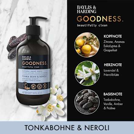 Flüssigseife Goodness Tonka Bean & Neroli, 500 ml