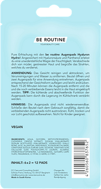 Oogpads Hydrogel Hyaluron Multipack (6 paar), 12 stuks