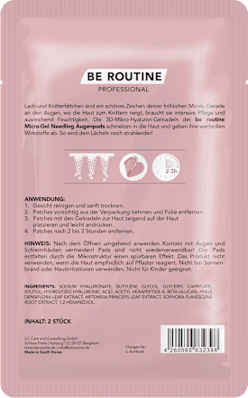 Micro Gel Needling Eye Pads (1 paar), 2 stuks