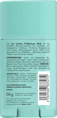 Fußcreme, Fußbalsam Stick Urea, 50 g