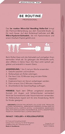 Gesichtsroller Set Micro Gel Needling 5tlg, 1 St BE ROUTINE
