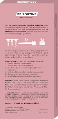 Gesichtsroller Set Micro Gel Needling 5tlg, 1 St BE ROUTINE