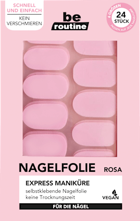 Nagelfolien Express Maniküre Rosa, 24 St BE ROUTINE