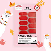 Nagelfolien Express Maniküre rot, 24 St BE ROUTINE