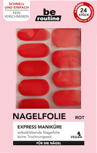 Nagelfolien Express Maniküre rot, 24 St BE ROUTINE