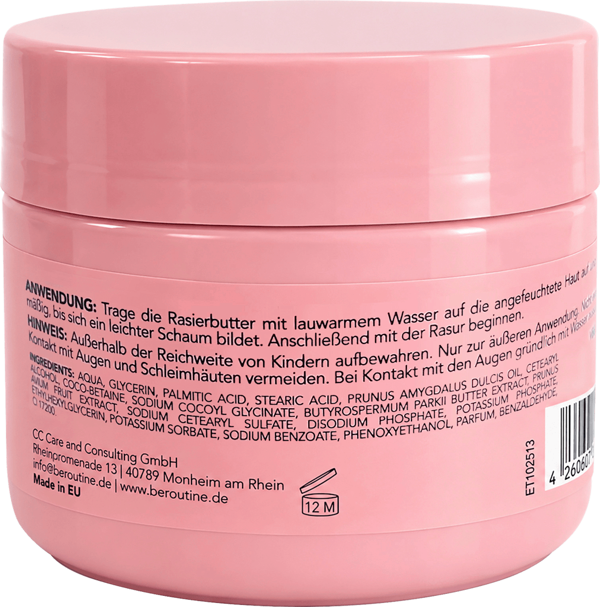 BE ROUTINE Rasierbutter Cherry, 180 ml