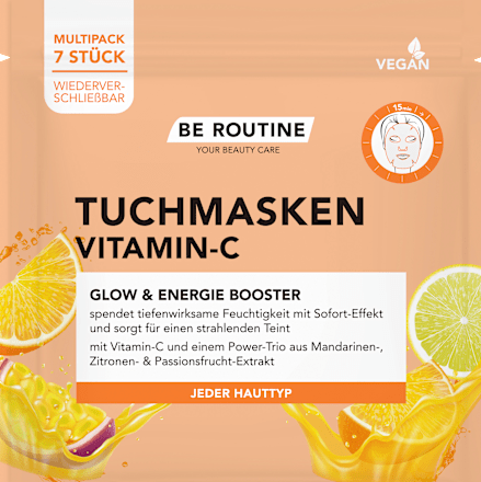 Sheetmaskers vitamine C multipack, 7 stuks