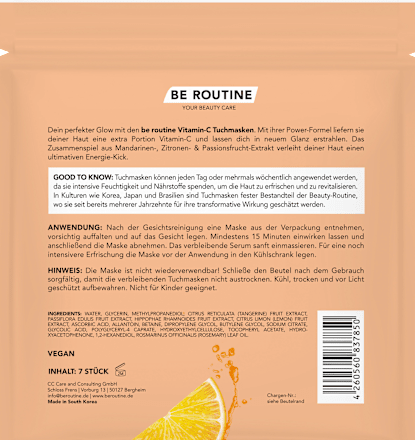 Sheetmaskers vitamine C multipack, 7 stuks