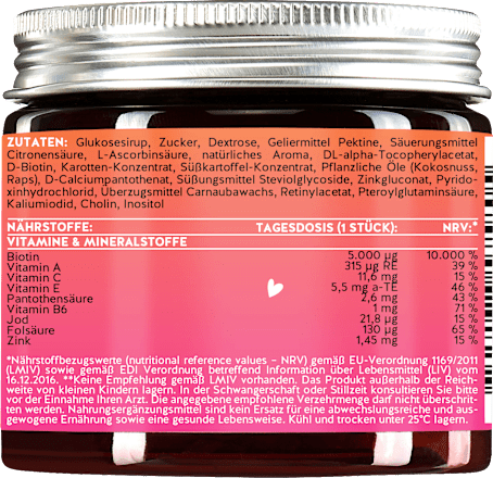 Haarvitamine Ah-mazing Hair (45 St), 112,5 g Bears with benefits