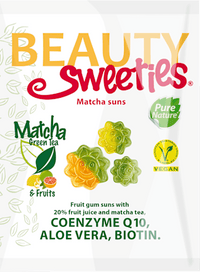 Fruchtgummi, Matcha-Sonnen, 125 g