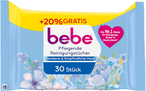 Pflegende Reinigungstücher mit Vitamin E und Glycerin, 30 St