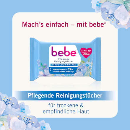 Pflegende Reinigungstücher mit Vitamin E und Glycerin, 30 St